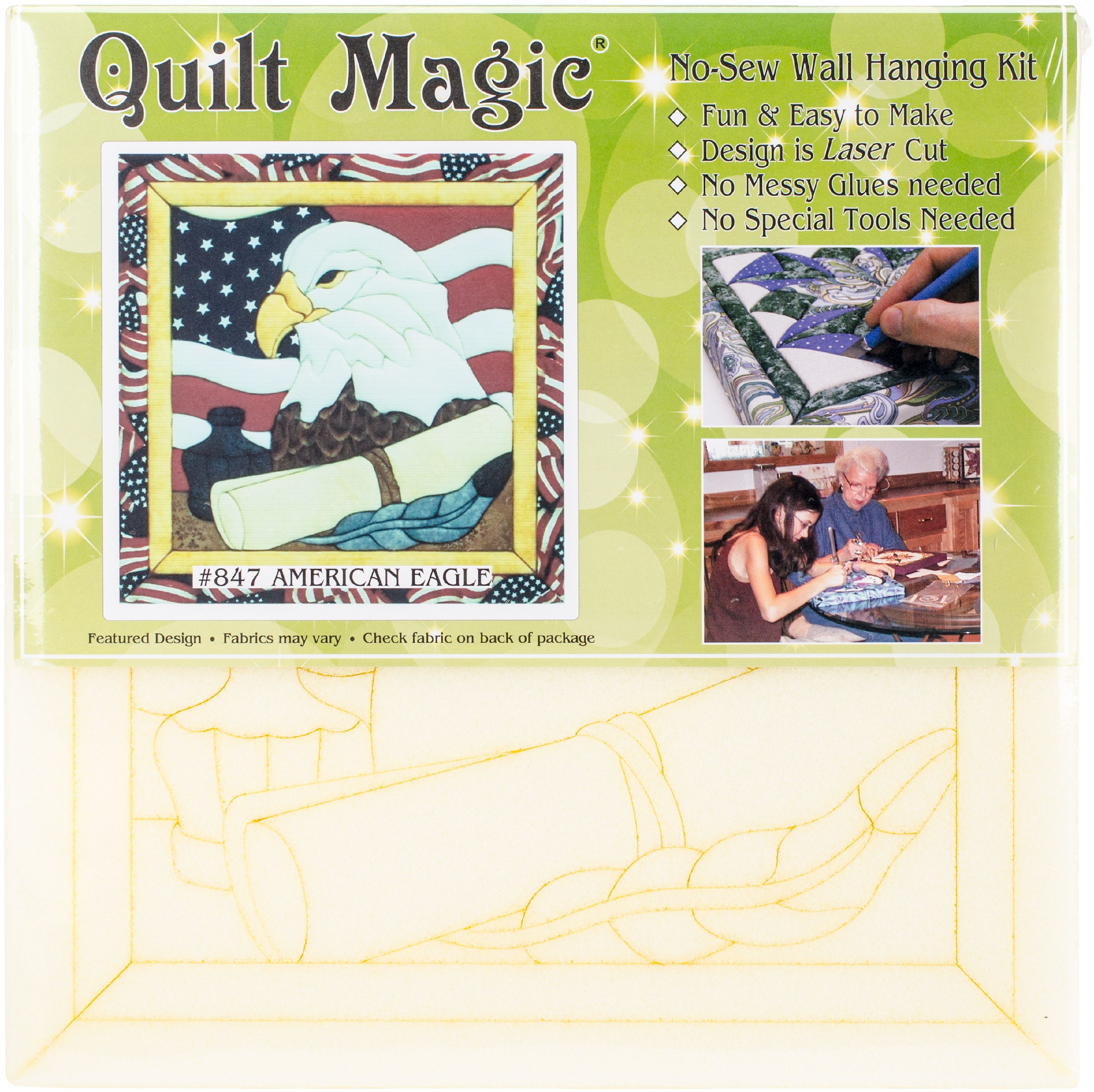American Eagle Quilt Magic Kit12"X12"