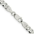 thumbnail image 3 of 925 Sterling Silver Curb Chain Styles Necklace 5 mm Beveled 16 inch, 3 of 4