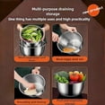 thumbnail image 3 of Salad Spinner Stainless Steel, Metal Salad Spinner, Salad Spinner Large, 6L with PP Cover, Essential Kitchen Tool for Dehydrating Lettuce, Fruits and Vegetables, Pasta and French Fries, 3 of 9