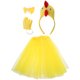 thumbnail image 1 of BRIGHTFUFU 1 set lindo atuendo de cosplay de pollo para niños con falda tutú de diadema y nudo de arco adecuado para fiestas de cosplay de Halloween o cumpleaños, 1 of 7