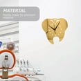 thumbnail image 6 of FONDOTIN Golden Acrylic Tooth Shaped Clock Silent Decorative For Home Decoration 1Set, 6 of 8