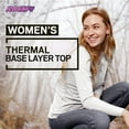 thumbnail image 2 of Rocky Women Thermal Top Shirt Base Layer for Cold Weather, Black Small, 2 of 6