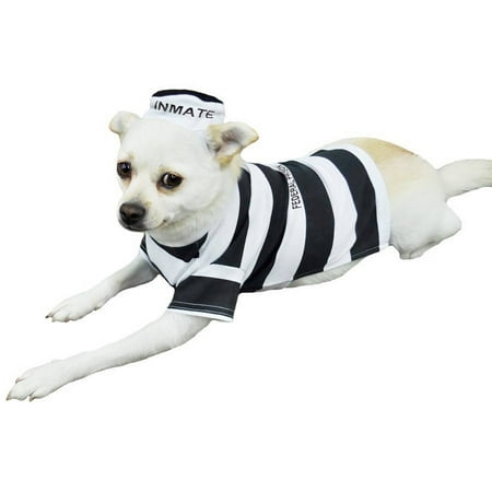 Otis and Claude Fetching Fashion Prison Pooch Costume, M