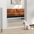 thumbnail image 2 of PawHut 26"-37" Dog Gate, 18" Tall Pet Gate with 2 Extension, White, 2 of 10