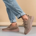 thumbnail image 6 of Mens Shoes,Fashion Sneakers Lightweight Breathable Mesh Walking Shoes Versatile Daily Wear Comfort Fit Design,Shoes for Men,Khaki,8.5, 6 of 9