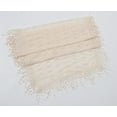 thumbnail image 2 of Lightweight Feminine teardrop fringe Vintage Lace Scarf Mesh Crochet Tassel Scarfs for Women, 2 of 2