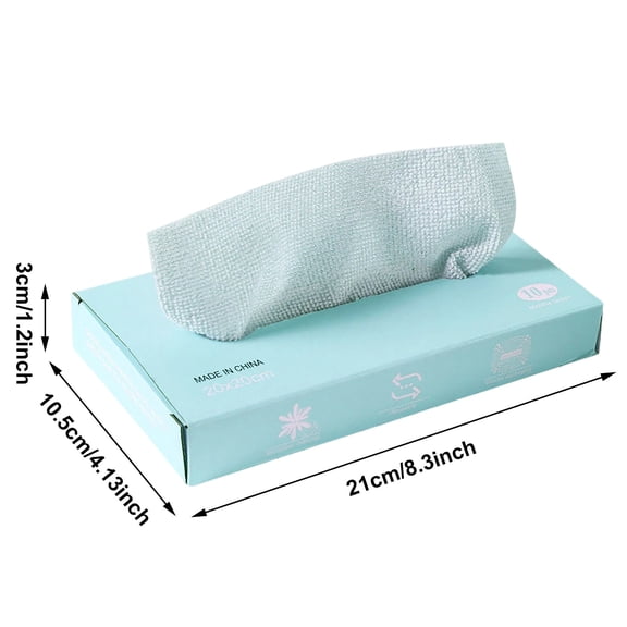 Microfiber Cleaning Cloth, Disposable Towel for Cars, Highly Absorbent, and Cleaning Rags for House, Window and Glass, Cars, Tv Screen Blue