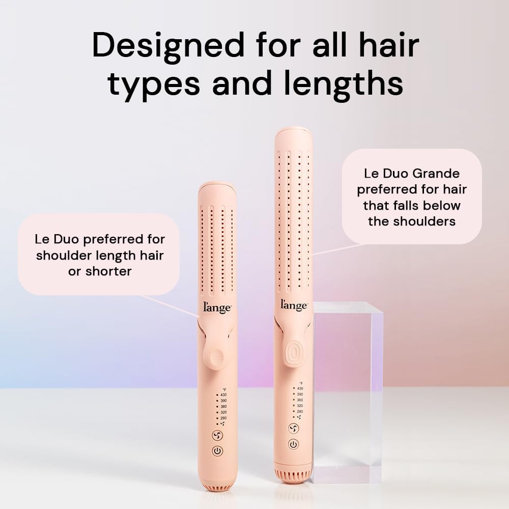 L'ange Hair Le Duo Grande 360° Airflow Styler | 2-in-1 Curling Wand & Titanium Flat Iron Hair Straightener - image 3 of 9