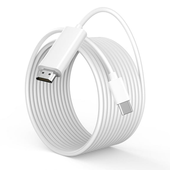 NEOYFC USB C to HDMI Cable Adapter for iPhone 16 to TV, [ MFi Certified] 4K@60Hz Type C to HDMI Cable 6FT USB-C Digital AV Adapter Sync Screen Connector for iPhone 16 15 Pro Max to TV Proje