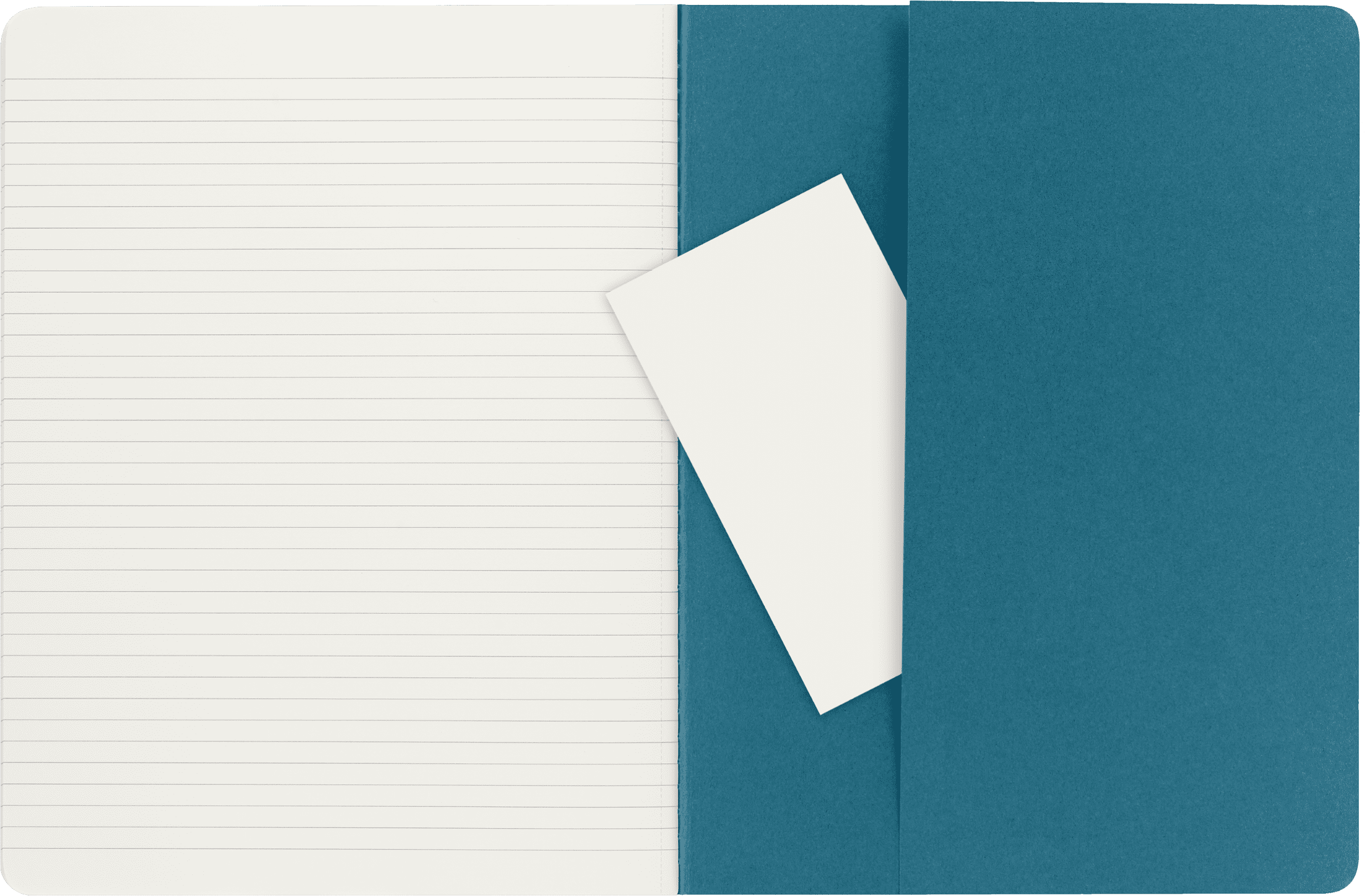 Moleskine Cahier Journals (Set of 3), XL (7.5" x 10"), Ruled, Brisk Blue