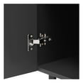 thumbnail image 6 of Noble House Modern Side Cabinet with Adjustable Shelves & Geometric Door Design, Black, 6 of 12