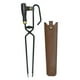 thumbnail image 4 of Pinzas para Leña de Acero al Carbono Mango de Madera Resistentes al con Funda de Piel Diseño Antideslizante y Resorte Adecuadas para Camping, 4 of 9