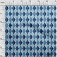 thumbnail image 3 of oneOone Polyester Spandex Light Blue Fabric Check Argyle Dress Material Fabric Print Fabric By The Yard 56 Inch Wide, 3 of 5