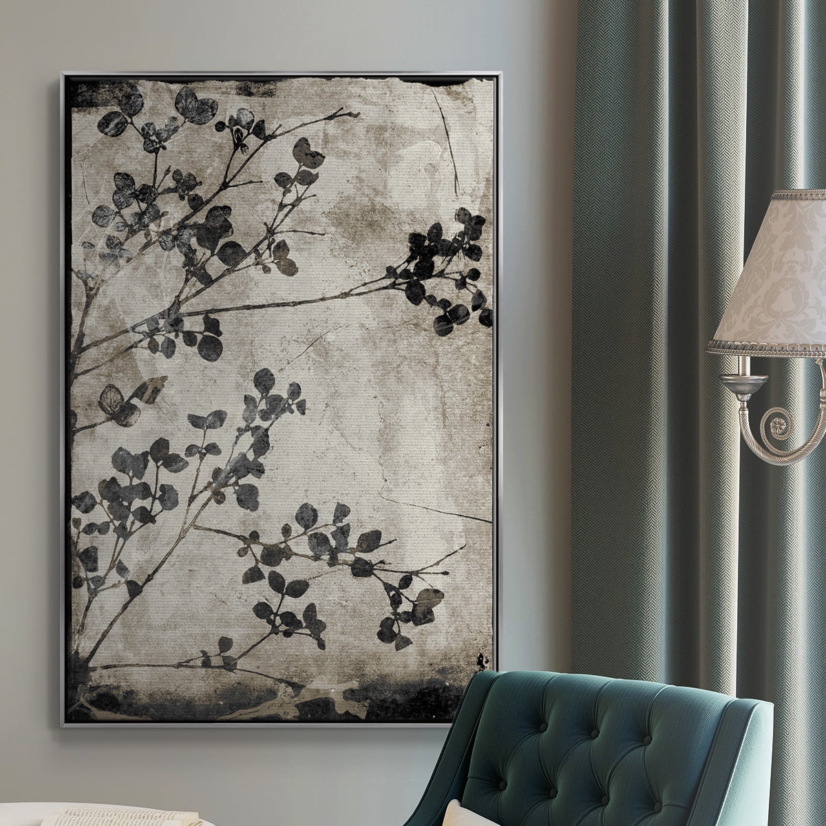 Boundless VIII Framed Premium Gallery Wrapped Canvas - Ready to Hang - 27 x 41 - Silver Floating Frame