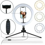 Aduro U-Stream Desktop 10" LED Selfie Ring Light with Tripod Stand