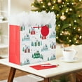 thumbnail image 4 of Hallmark Large Horizontal Christmas Gift Bag (Snowy Houses), 4 of 5