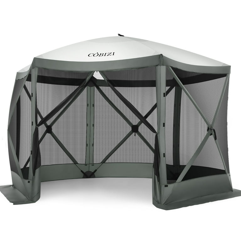 Camping canopy top with sides
