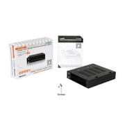 Icy Dock FlexiDOCK MB522SP-B Drive Enclosure for 3.5 - Serial ATA/600 Host Interface Internal - Black - 2 x Total Bay - 2 x 2.5 Bay - Metal, Plastic, Acrylonitrile Butadiene Styrene (ABS)