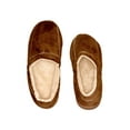 thumbnail image 3 of Deluxe Comfort Modern Moccasin Memory Foam Men's Slipper, Size 7-8 – Stylish Microsuede – Long-Lasting Memory Foam – Warm Fleece Lining – Men's Slippers, Brown, 3 of 3