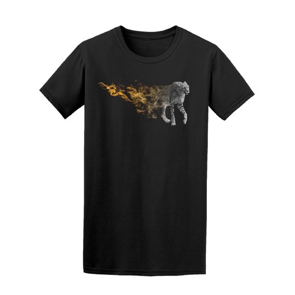 Cheetah Smoke Art Tee Men's - Men T-Shirt, Xtra Large