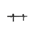 thumbnail image 1 of 96 Po. Kit de Porte de Grange Intérieure Classique avec 2 Pcs de Rail, Noir Mat, 1 of 1