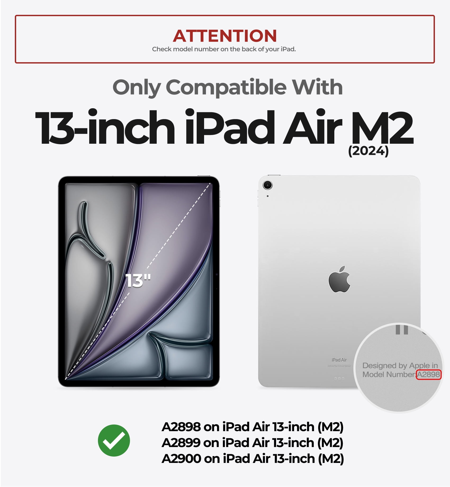 Dexnor for iPad Air 13 Inch Case 2025/2024 (M3/M2) with Pencil Holder, [Built-in Screen Protector & Multi-Angle Kickstand] Heavy Duty Shockproof Full Body Protective Cover for iPad Air 13, Black