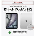thumbnail image 3 of Dexnor for iPad Air 13 Inch Case 2025/2024 (M3/M2) with Pencil Holder, [Built-in Screen Protector & Multi-Angle Kickstand] Heavy Duty Shockproof Full Body Protective Cover for iPad Air 13, Black, 3 of 8