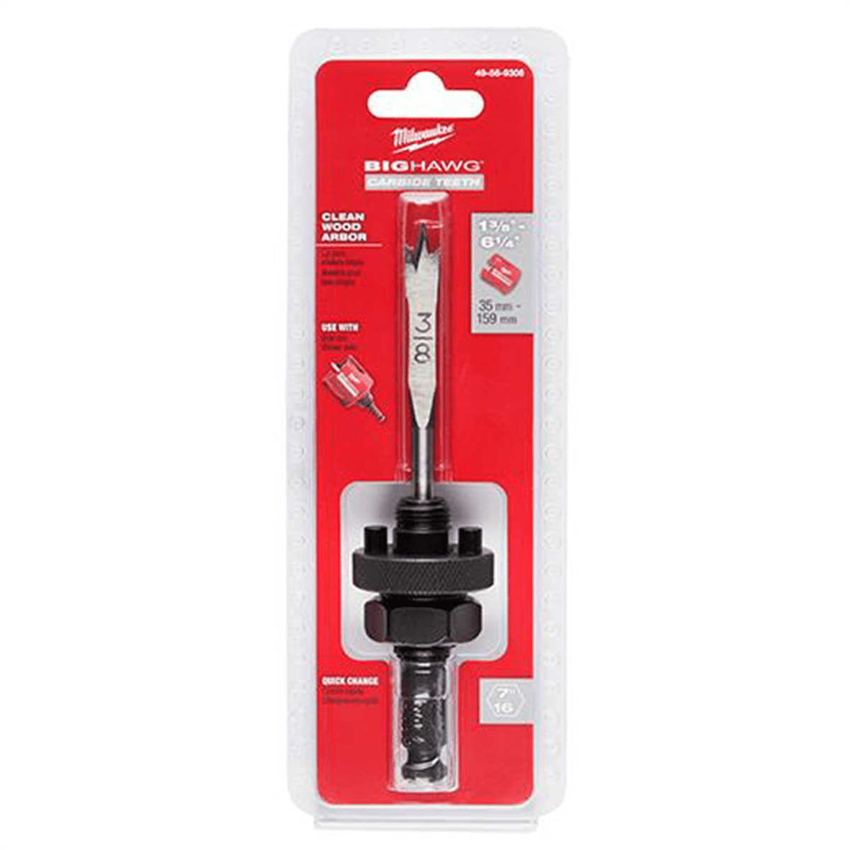 Milwaukee Tool BIG HAWG with Carbide Teeth Clean Wood Arbor