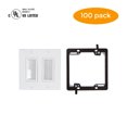 thumbnail image 1 of Buyer's Point Plaque Murale à Double Brosse avec Trousse [Listé UL] Lot de 100 Blanc, 1 of 7