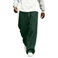 thumbnail image 2 of Men's Relaxed Fit Corduroy Stretch Waist Straight Leg Pants - Casual Trousers for Everyday Wear, Comfortable for All Day UseArmy GreenL, 2 of 7