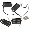 JZROCKER Double Coil Pickups Replacements Guitar Part Double Rail