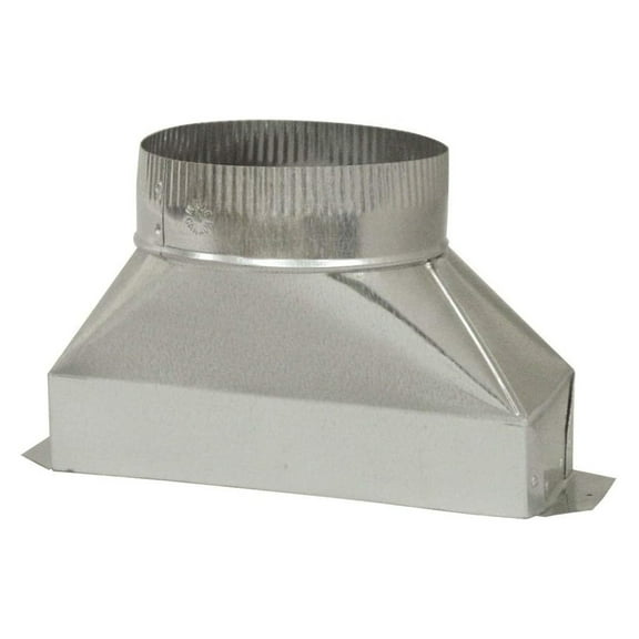 Deflect-O Galvanized Transition 3-1/4 " X 10 ", 6 ", 6 " Dia