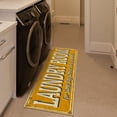 thumbnail image 2 of Ottomanson Non-Slip Rubberback Text 2x5 Laundry Room Runner Rug, 20" x 59", Orange, 2 of 8