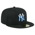 thumbnail image 3 of Men's New Era Black New York Yankees Tonal Koi 59FIFTY Fitted Hat, 3 of 6