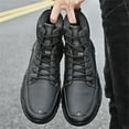 thumbnail image 6 of jsaierl Men's Casual High-top Leather Shoes Warm Short Boots, Trendy Men's Shoes, 6 of 9