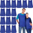 thumbnail image 1 of QUTETN 15pcs Suhine Blue Polyester Cobbler Aprons with 2 Deep Pockets & Side Ties - Adjustable  Smock Style for Work & Kitchen Use  Adjustable Smocks|Classic Apron Look|Woven Polyester, 1 of 5