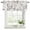 Brown, khaki, variant on 2 Pack Valances for Window, Grey Black Botanical Short Curtains for Kitchen Bedroom Living Room, Watercolor Spring Floral Summer Leaf Rod Pocket Small Window Treatment Valance Drapes 42 x 12 Inch