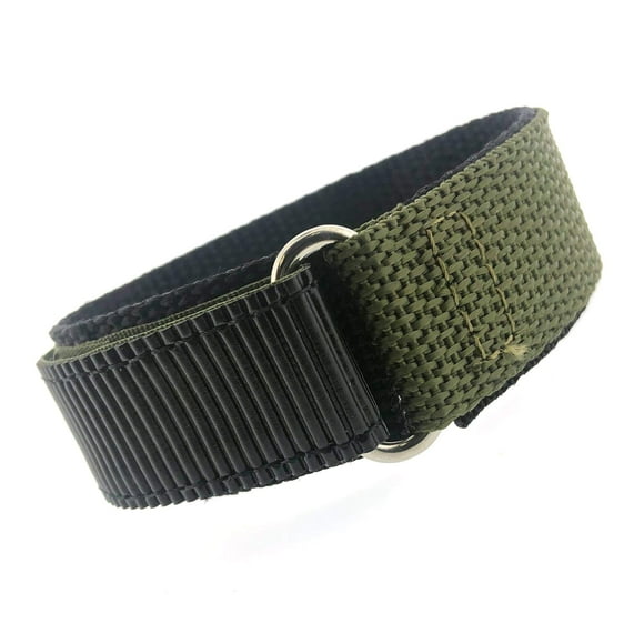 Tech Swiss Watch Band Nylon One Piece Wrap Sport Strap Military Adjustable Velcro 20 millimeter