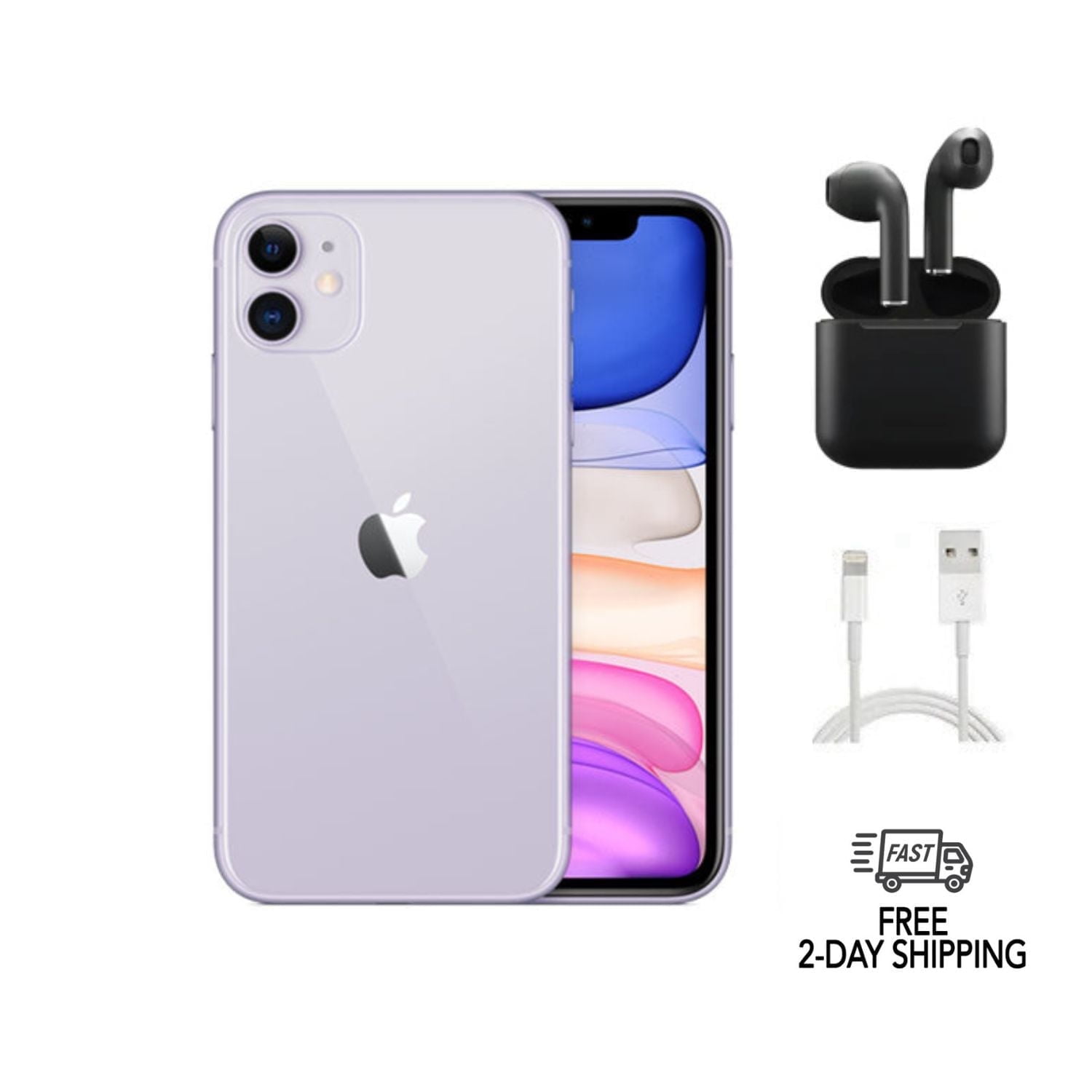 Iphone 11 紫色 Apple iPhone 11, US Version, 128GB, Purple - Unlocked