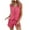 Hot Pink, variant on LYXSSBYX 2 Piece Sets for Women Summer Shorts Solid Color Elegant Summer Two-piece Set Button Front Sleeveless Top Shorts with Pockets Outfits