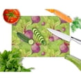 thumbnail image 2 of Watercolor Raddishes Glass Cutting Board Large, 2 of 2