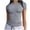 Gray, variant on Womens Basic T Shirts Slim Fit Trendy Y2k Crop Tops Short Sleeve Crew Neck Going Out Workout Summer Clothes, Red XS