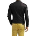 thumbnail image 2 of New Men Designer Genuine Lambskin Soft Biker Black Leather Jacket A623, 2 of 3