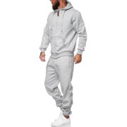 CUBECIRCLE Sweatsuits for Men 2 Piece Mens Jogging Tracksuit Set Hoodie Casual Athletic Long Sleeve Zipper Suit Set Mens Casual Outfits