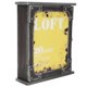 thumbnail image 2 of Vintage Yellow Iron Key Case for Wall Hanging Storage with Enough Space for Keys and Trinkets 7.5 inches, 2 of 4