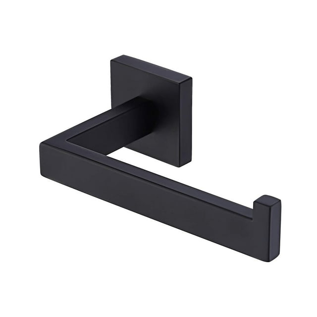 Portarrollos de papel higiénico de pared de acero inoxidable SUS304, color negro mate
