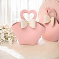 thumbnail image 6 of qczoyp 10 Pack Mini PU Leather Bowknot Gift Bags: Reusable Mini Handbag Gift Boxes with Heart-shape Handle, Party Favor Bags for Weddings, Baby Showers, Christmas, Halloween Party Decor (Purple), 6 of 9
