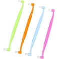 thumbnail image 1 of Double-Ended Interspace Brush, 4 PCS Orthodontic Toothbrush End Tuft Toothbrush Gum Toothbrushes Proxy Brushes Dental Tools Soft Gap Small Head Toothbrushes for Tooth Detail Cleaning, 1 of 6