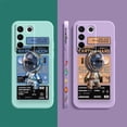 thumbnail image 5 of Case For VIVO S5 S6 S7 S9 S10 S15 S16 S16E T1 V15 V20 V23 PRO 5G Simple Liquid Silicone Case Stylish Luxurious Space Astronauts, 5 of 5