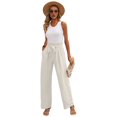 thumbnail image 2 of Pantalones de Salón Anchos para Mujer, Color , Talla M, 2 of 8